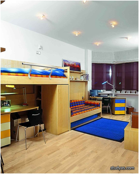 многофункциональный мебельный комплекс для детской комнаты