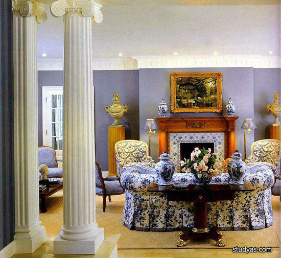 дизайн интерьера гостиной в классическом стиле