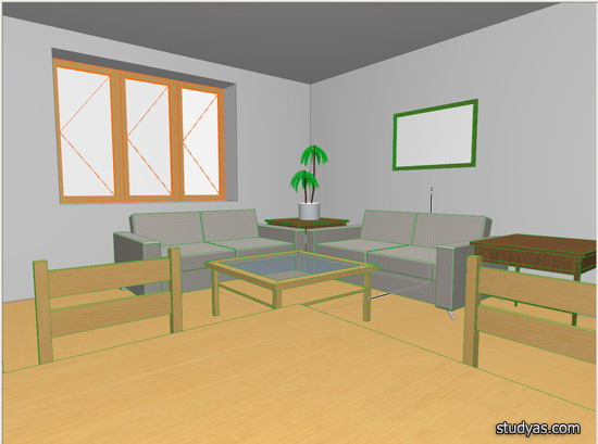 Исходная модель комнаты